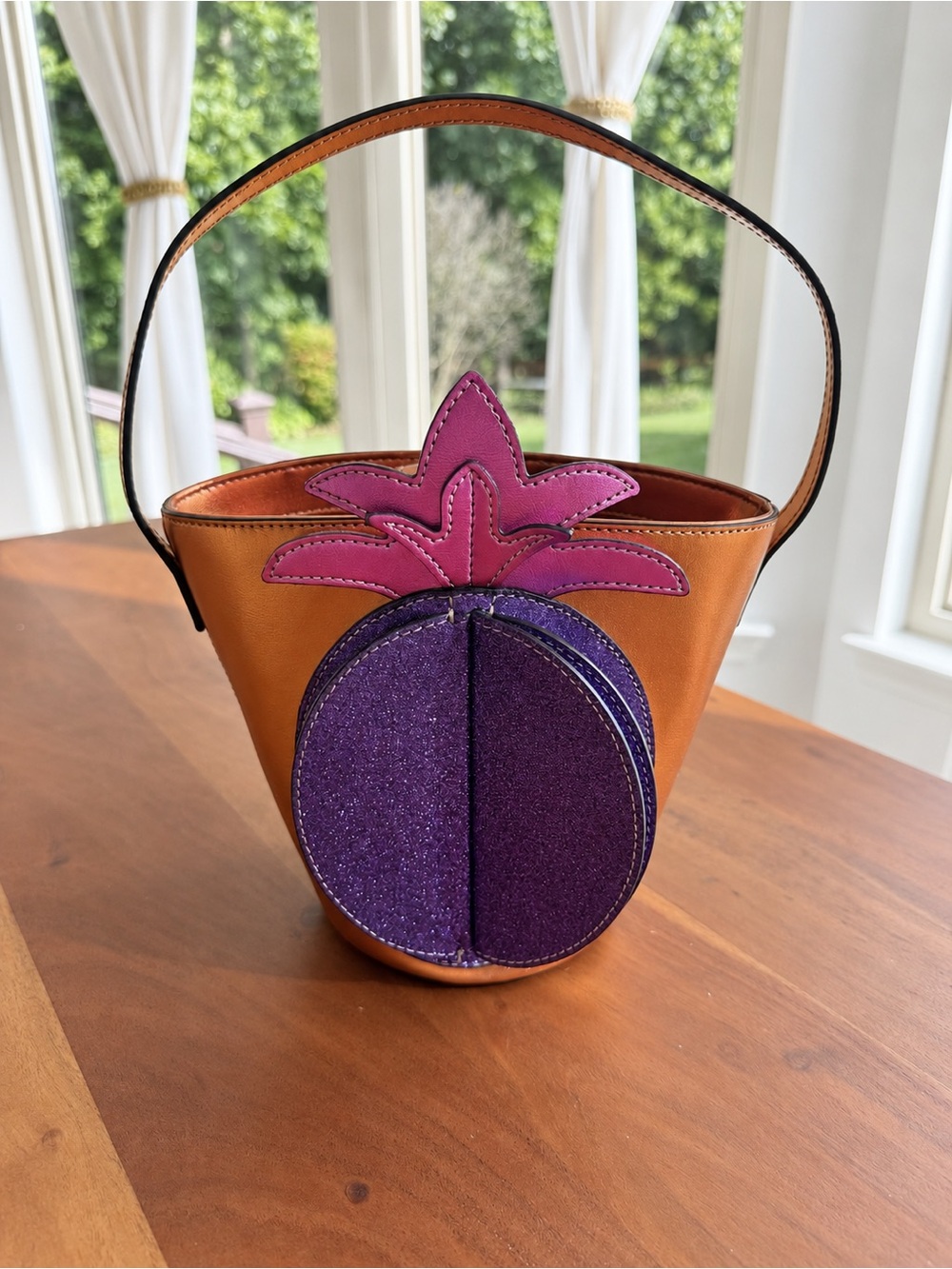 RARE Gucci 3D Pineapple Mini Tote 🍍 Metallic Leather | Collector Bag In Hand USA